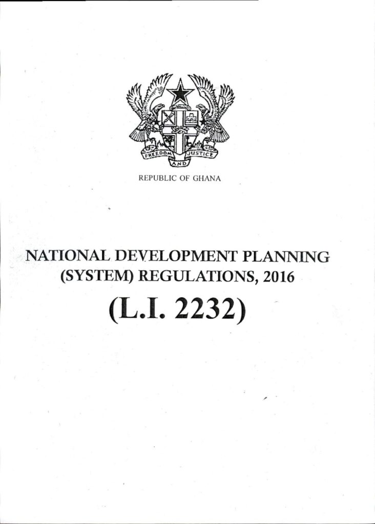 thumbnail of National Development Planning System Regulations 2016 L.I. 2232