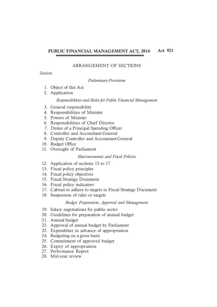 thumbnail of Public Financial Management Act 2016