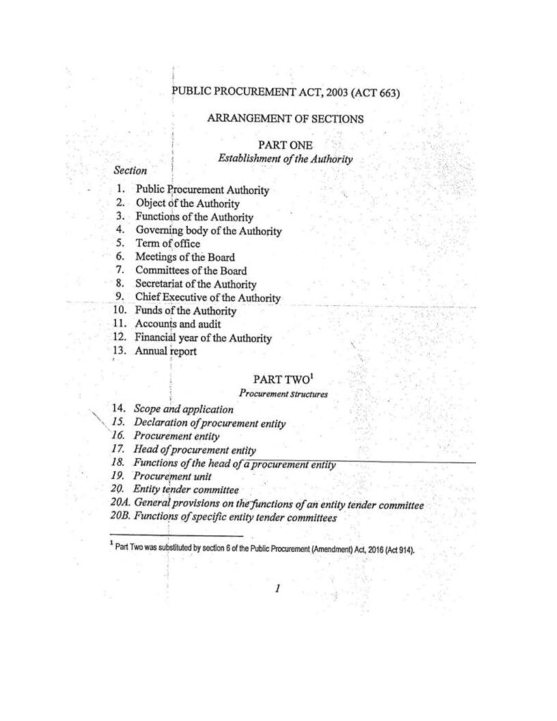 thumbnail of Public Procurement Amendment Act 2016 ACT663